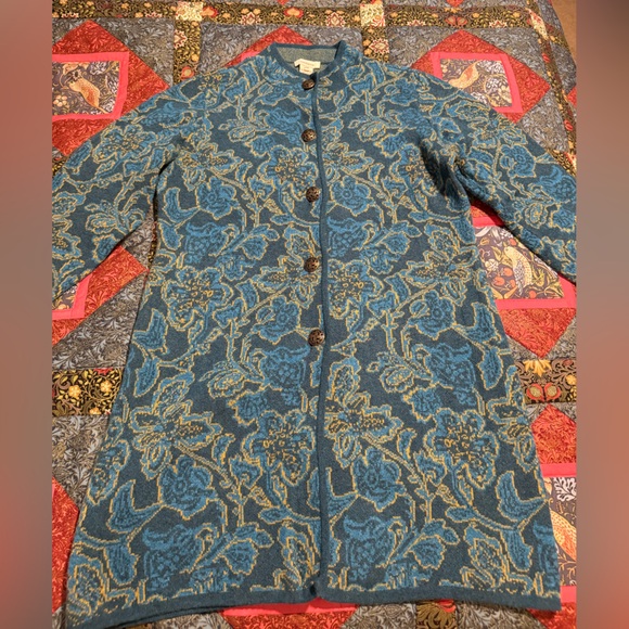 Sundance Spanish Moss Sweater Coat, Size Medium Petite - Picture 6 of 14